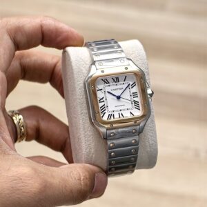 CARTIER SANTOS 35MM TWO TONE ROSE